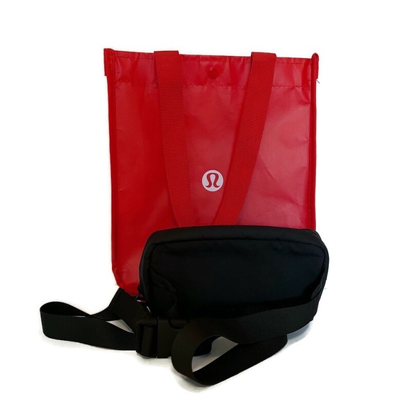 lululemon athletica Bags Lululemon Black Mini Crossbody Belt Bag 7